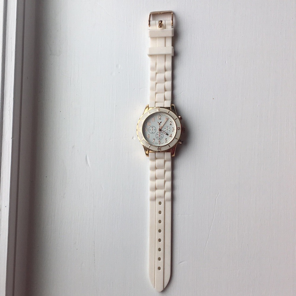 White and Gold Watch